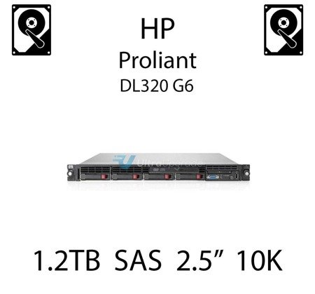 1.2TB 2.5" dedykowany dysk serwerowy SAS do serwera HP ProLiant DL320 G6, HDD Enterprise 10k, 12GB/s - 785415-001 (REF)