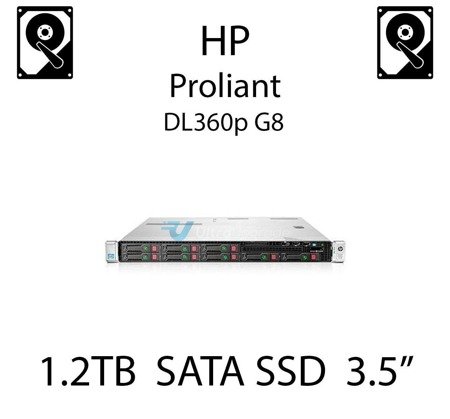 1.2TB 3.5" dedykowany dysk serwerowy SATA do serwera HP ProLiant DL360p G8, SSD Enterprise , 6Gbps - 804680-B21