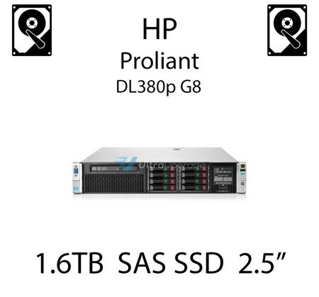 1.6TB 2.5" dedykowany dysk serwerowy SAS do serwera HP ProLiant DL380p G8, SSD Enterprise  - 780436-001 (REF)