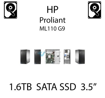 1.6TB 3.5" dedykowany dysk serwerowy SATA do serwera HP ProLiant ML110 G9, SSD Enterprise , 6Gbps - 757342-B21 (REF)