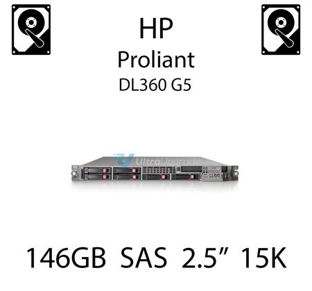 146GB 2.5" dedykowany dysk serwerowy SAS do serwera HP ProLiant DL360 G5, HDD Enterprise 15k - 504334-001