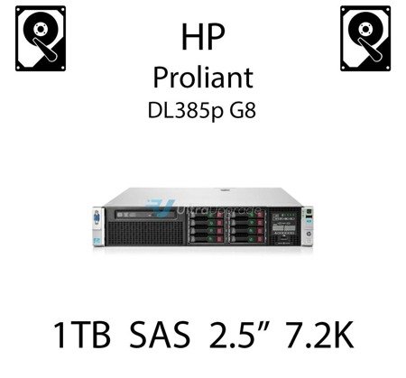 1TB 2.5" dedykowany dysk serwerowy SAS do serwera HP ProLiant DL385p G8, HDD Enterprise 7.2k, 12Gbps - 765464-B21