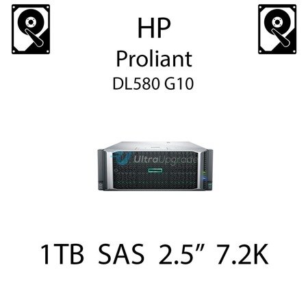 1TB 2.5" dedykowany dysk serwerowy SAS do serwera HP ProLiant DL580 G10, HDD Enterprise 7.2k, 12Gbps - 832514-B21