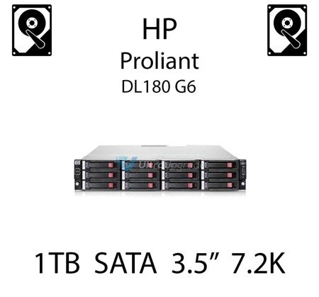 1TB 3.5" dedykowany dysk serwerowy SATA do serwera HP Proliant DL180 G6, HDD Enterprise 7.2k - 454146-B21 (REF)
