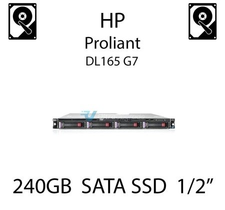 240GB dedykowany dysk serwerowy SATA do serwera HP ProLiant DL165 G7, SSD Enterprise , 6Gbps - 728737-B21 (REF)