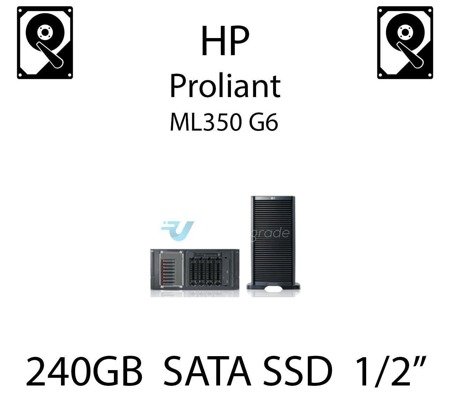 240GB dedykowany dysk serwerowy SATA do serwera HP ProLiant ML350 G6, SSD Enterprise , 6Gbps - 728737-B21 (REF)