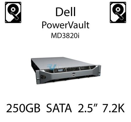 250GB 2.5" dedykowany dysk serwerowy SATA do serwera Dell PowerVault MD3820i, HDD Enterprise 7.2k, 320MB/s - P383F (REF)