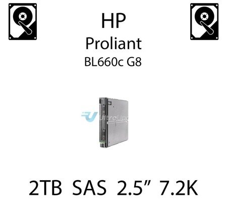 2TB 2.5" dedykowany dysk serwerowy SAS do serwera HP ProLiant BL660c G8, HDD Enterprise 7.2k, 12Gbps - 765873-001 (REF)
