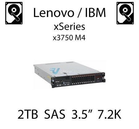 2TB 3.5" dedykowany dysk serwerowy SAS do serwera Lenovo / IBM System x3750 M4, HDD Enterprise 7.2k, 600MB/s - 42D0767 (REF)