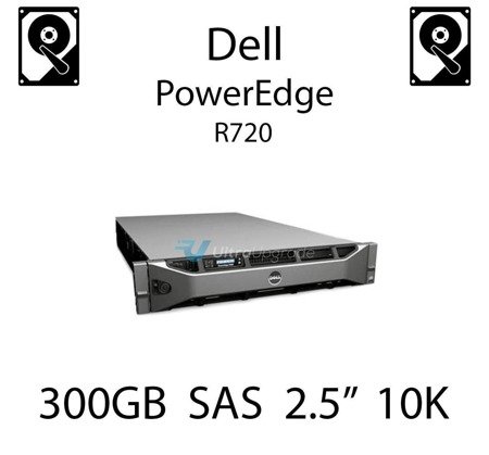 300GB 2.5" dedykowany dysk serwerowy SAS do serwera Dell PowerEdge R720, HDD Enterprise 10k - 400-AJOU (REF)