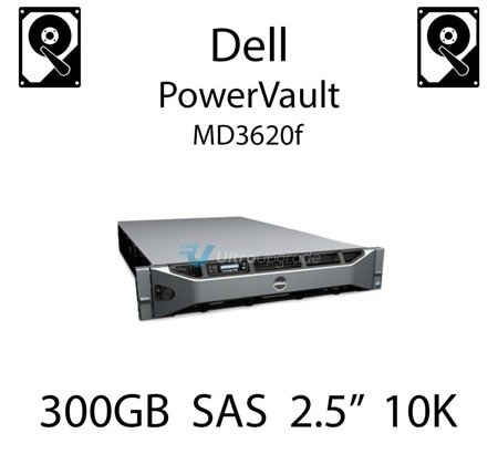 300GB 2.5" dedykowany dysk serwerowy SAS do serwera Dell PowerVault MD3620f, HDD Enterprise 10k - 400-AJOU (REF)