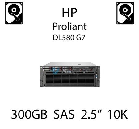 300GB 2.5" dedykowany dysk serwerowy SAS do serwera HP ProLiant DL580 G7, HDD Enterprise 10k, 12GB/s - 785412-001  (REF)