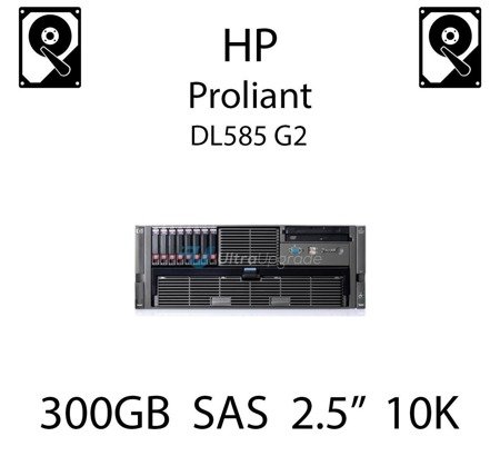300GB 2.5" dedykowany dysk serwerowy SAS do serwera HP ProLiant DL585 G2, HDD Enterprise 10k - 493083-001
