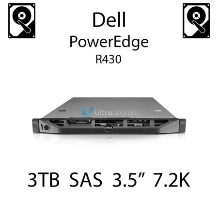 3TB 3.5" dedykowany dysk serwerowy SAS do serwera Dell PowerEdge R430, HDD Enterprise 7.2k, 6Gbps - 091K8T (REF)