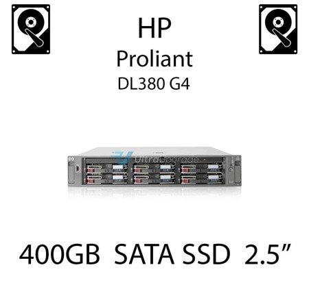 400GB 2.5" dedykowany dysk serwerowy SATA do serwera HP ProLiant DL380 G4, SSD Enterprise  - 636597-B21 (REF)