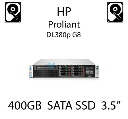 400GB 3.5" dedykowany dysk serwerowy SATA do serwera HP ProLiant DL380p G8, SSD Enterprise , 6Gbps - 653126-B21