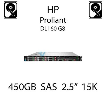 450GB 2.5" dedykowany dysk serwerowy SAS do serwera HP ProLiant DL160 G8, HDD Enterprise 15k, 12Gb/s - 759547-001