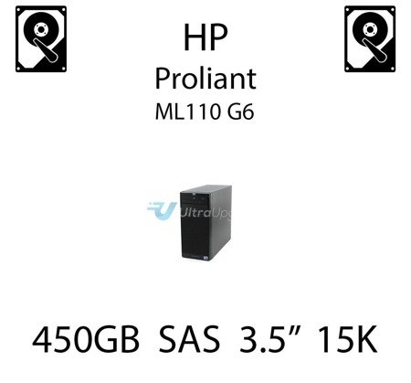 450GB 3.5" dedykowany dysk serwerowy SAS do serwera HP ProLiant ML110 G6, HDD Enterprise 15k, 3072MB/s - 454234-B21