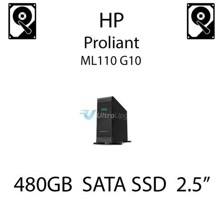 480GB 2.5" dedykowany dysk serwerowy SATA do serwera HP ProLiant ML110 G10, SSD Enterprise  - 872344-B21 (REF)