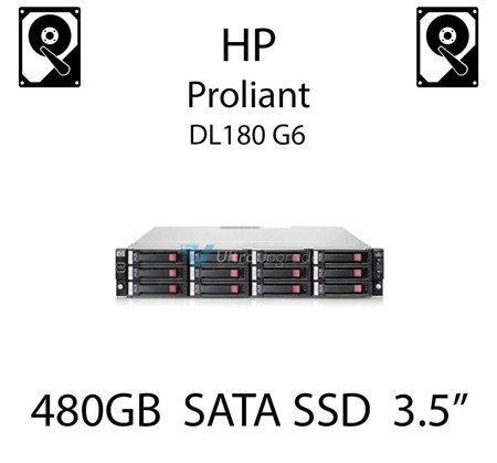 480GB 3.5" dedykowany dysk serwerowy SATA do serwera HP Proliant DL180 G6, SSD Enterprise , 6Gbps - 728741-B21 (REF)