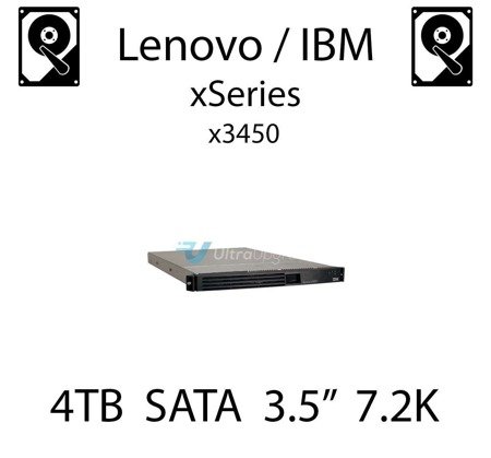 4TB 3.5" dedykowany dysk serwerowy SATA do serwera Lenovo / IBM System x3450, HDD Enterprise 7.2k, 600MB/s - 49Y6012 (REF)