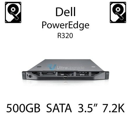 500GB 3.5" dedykowany dysk serwerowy SATA do serwera Dell PowerEdge R320, HDD Enterprise 7.2k, 600MB/s - C3YJM (REF)