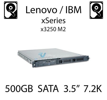 500GB 3.5" dedykowany dysk serwerowy SATA do serwera Lenovo / IBM System x3250 M2, HDD Enterprise 7.2k, 600MB/s - 81Y9802