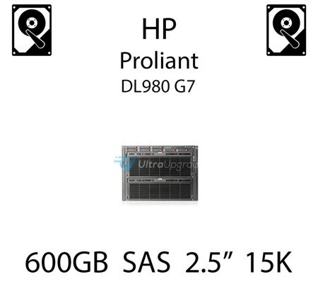 600GB 2.5" dedykowany dysk serwerowy SAS do serwera HP ProLiant DL980 G7, HDD Enterprise 15k, 12GB/s - 785409-001
