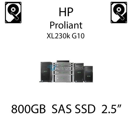 800GB 2.5" dedykowany dysk serwerowy SAS do serwera HP ProLiant XL230k G10, SSD Enterprise  - 872506-001 (REF)