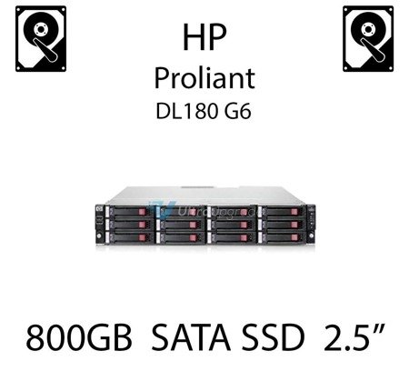 800GB 2.5" dedykowany dysk serwerowy SATA do serwera HP Proliant DL180 G6, SSD Enterprise  - 728743-B21 (REF)
