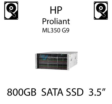 800GB 3.5" dedykowany dysk serwerowy SATA do serwera HP Proliant ML350 G9, SSD Enterprise , 6Gbps - 764945-B21 (REF)