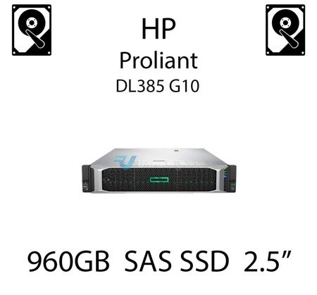 960GB 2.5" dedykowany dysk serwerowy SAS do serwera HP ProLiant DL385 G10, SSD Enterprise  - 872390-B21 (REF)