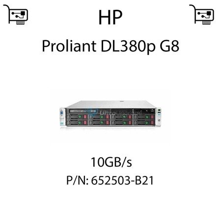 Karta sieciowa  10GB/s dedykowana do serwera HP Proliant DL380p G8 (REF) - 652503-B21