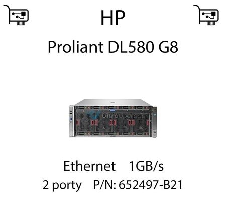 Karta sieciowa Ethernet 1GB/s dedykowana do serwera HP Proliant DL580 G8 (REF) - 652497-B21